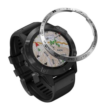 Garmin Fenix 6 med cool ram i rostfritt stål - Silver / Svart