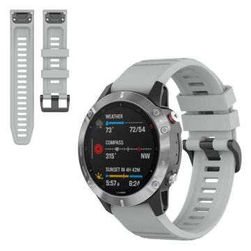 Garmin Fenix 6X Pro silicone watch band - Grey