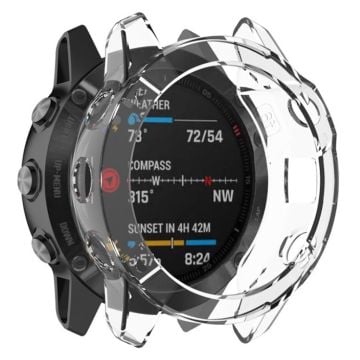 Garmin Fenix 6X Pro genomskinlig ram - Transparent