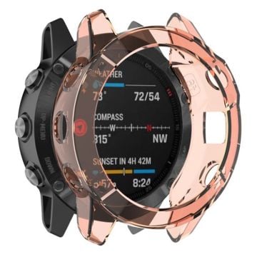 Garmin Fenix 6X Pro genomskinlig ram - Orange