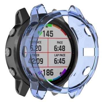 Garmin Fenix 6X Pro genomskinlig ram - Blå