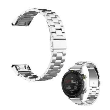 Stainless steel watch band for Garmin watch - Silver