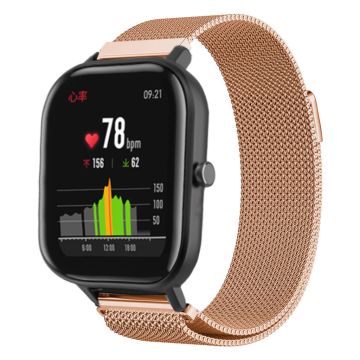 Amazfit Youth milanese klockarmband i rostfritt stål - Roséguld