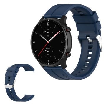 22mm silicone watchband for Amazfit devices - Dark Blue