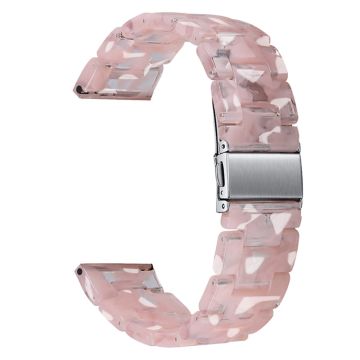 22 mm snyggt klockarmband i harts för Fossil-klocka - Transparent / Rosa