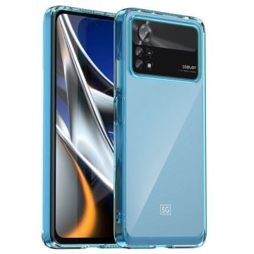 Xiaomi Poco X4 Pro 5G smart telefonskal i akryl - Transparent Blå