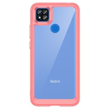 Xiaomi Redmi 9C / Xiaomi Poco C3 / Xiaomi Poco C31 / Xiaomi Redmi 10A / Xiaomi Redmi 9 Activ smart telefonskal i akryl - Röd