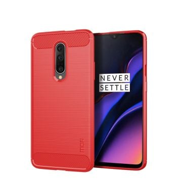 MoFi Carbon OnePlus 7 Pro skal - Röd