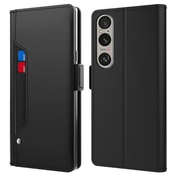 Snyggt Sony Xperia 1 VI fodral med sminkspegel - Svart