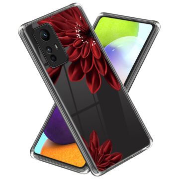 Deco Xiaomi Redmi Note 12S skal - Röd Blomma