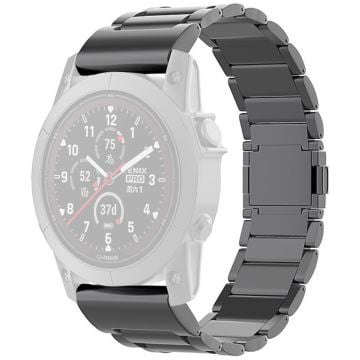 Garmin Fenix 7 / Forerunner 965 / 955 / 945 / 935 Klockarmband 22mm Magnetlås Metall Titanium Legering Armband - Svart