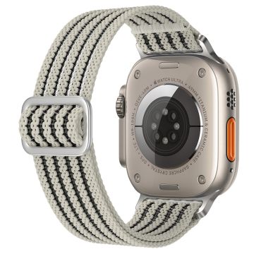 Apple Watch Series 41mm - 40mm - 38mm Klockarmband i vävd nylon Andningsbart armband - Stjärnljus