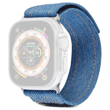 KALEBOL Apple Watch Series 41mm - 40mm - 38mm Denim klockarmband Magic Tape Justerbart armband - Safir