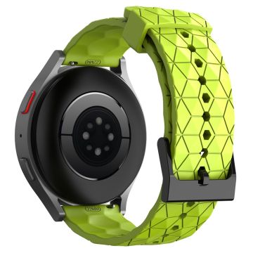 KALEBOL Huawei Watch 4 / 4 Pro / GT 4 46mm klockarmband 22mm silikonarmband med fotbollsmönster - Lime