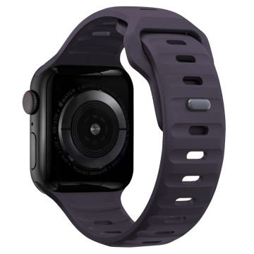 KALEBOL Apple Watch Series 49mm - 45mm - 44mm - 42mm Silikonarmband - Crimson Körsbär