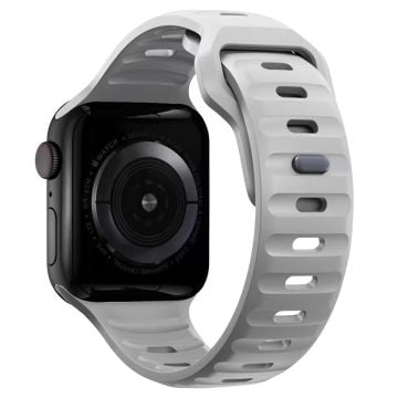 KALEBOL Apple Watch Series 41mm - 40mm - 38mm klockarmband sportarmband i silikon - Dimgrått