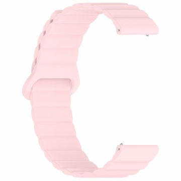 Garmin Vivoactive 5 Magnetiskt silikonarmband 20 mm justerbart ersättningsarmband - Rosa