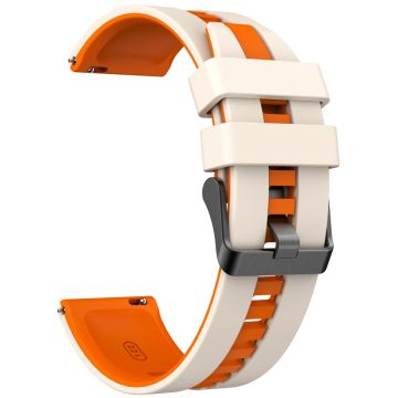 Huawei Watch 4 / 4 Pro / GT 4 46mm ersättningsarmband 22mm universalarmband i silikon - Stjärnljus + Orange