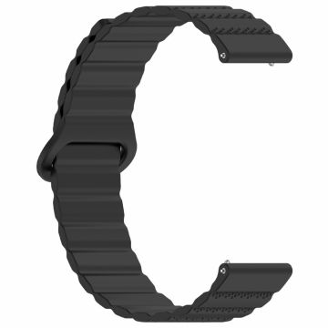 Huawei Watch GT 3 42mm / GT 3 Pro 43mm Universal 20mm klockarmband Dot Pattern Magnetic Silicone Band - Svart