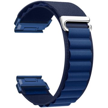 Garmin Fenix 7X Pro / 7X Watch Band 26mm Quick Release C Buckle Nylon Watch Strap - Dark Blue