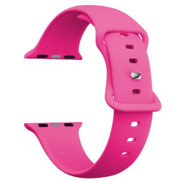 Apple Watch Series 41mm - 40mm - 38mm Watch Strap 8-Shaped Buckle Silicone Band - Rose