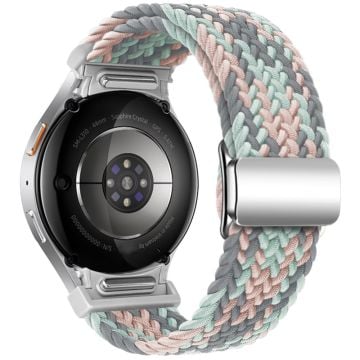 Samsung Galaxy Watch 20mm Watch Strap Magnetic Braided Band - Coral