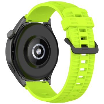 Huawei Watch 4 / 4 Pro / GT 4 46mm Silicone Watch Strap 22mm Tire Texture Wrist Band - Lime