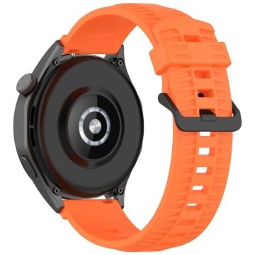 Huawei Watch GT 3 42mm / GT 3 Pro 43mm Silicone Watch Strap 20mm Tire Texture Wrist Band - Orange