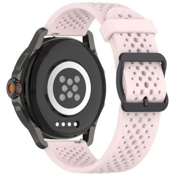 Xiaomi Watch S4 Sport Silicone 22mm Multiple Holes Breathable Watch Strap - Light Pink