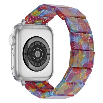 Apple Watch Series 41mm - 40mm - 38mm Resin Blocks Strap - Pearlescent Rainbow