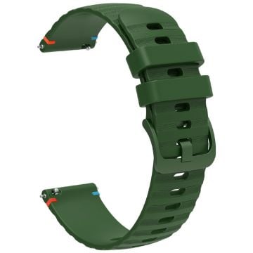 Samsung Galaxy Watch7 Universal 20mm Silicone Watch Strap - Army Green