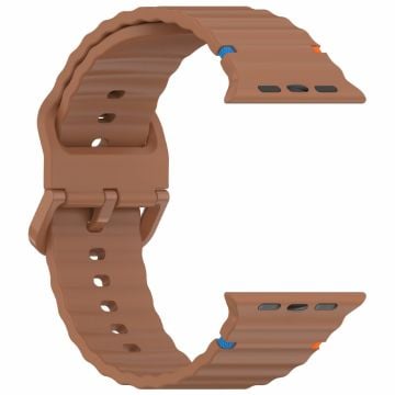 Silicone Strap for Apple Watch Series 41mm - 40mm - 38mm Band - Brown