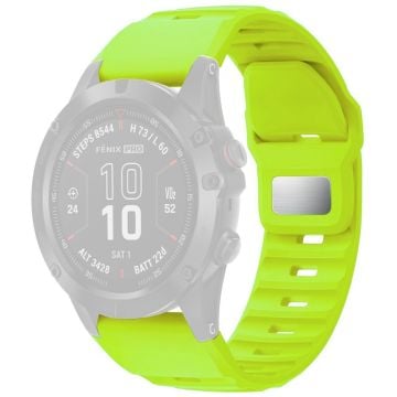 Silicone Strap for Garmin Quickfit 26mm / Fenix 7X Pro / Fenix 7X Replacement Watch Band - Green