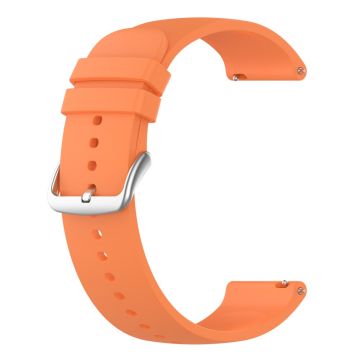 KALEBOL 22mm Silicone Strap for Huawei Watch 4 / 4 Pro / GT 4 46mm Round End Watch Band - Orange