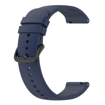 KALEBOL 22mm Silicone Strap for Huawei Watch 4 / 4 Pro / GT 4 46mm Round End Watch Band - Midnight Blue