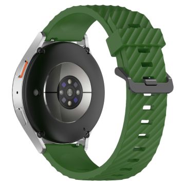 KALEBOL 22mm Silicone Band for Huawei Watch 4 / 4 Pro / GT 4 46mm Tire Pattern Watch Strap - Army Green