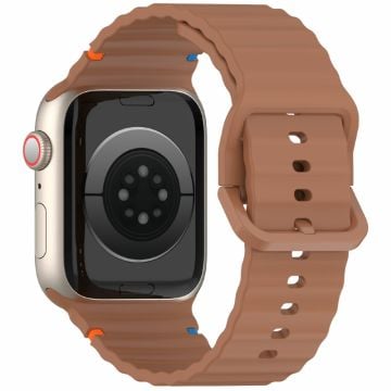 Apple Watch Series 41mm - 40mm - 38mm Silicone Watch Band - Brown