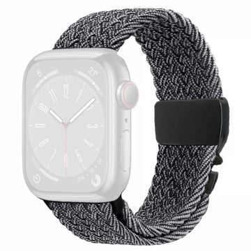 Armband Apple Watch Series 41mm - 40mm - 38mm Vävt klockarmband - Metallgrå