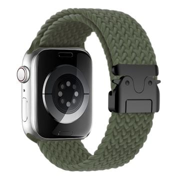 Armband Apple Watch Series 41mm - 40mm - 38mm Vävt klockarmband - Olivgrön