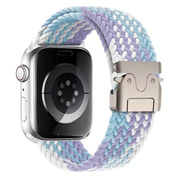 Armband Apple Watch Series 41mm - 40mm - 38mm Vävt klockarmband - Violett Lila