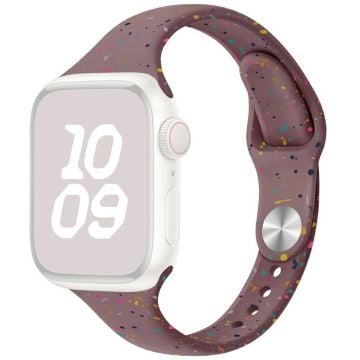 Silikonarmband Apple Watch Series 41mm - 40mm - 38mm klockarmband - Rökig Lila