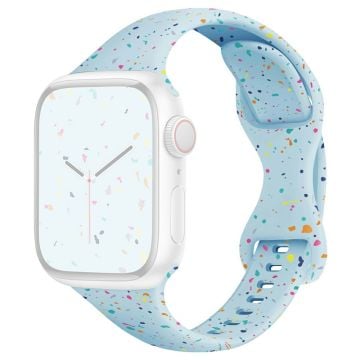 Armband Apple Watch Series 41mm - 40mm - 38mm Silikonarmband - Baby Blå