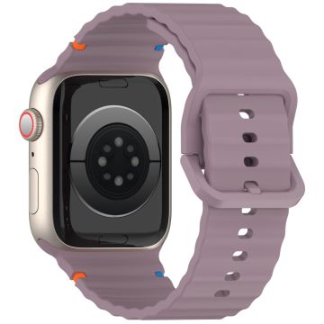 KALEBOL Silikonarmband Apple Watch Series 41mm - 40mm - 38mm Armband - Rökig Lila