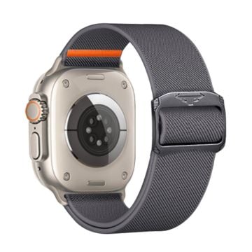 KALEBOL Nylonband Apple Watch Series 41mm - 40mm - 38mm Elastiskt band - Mörkgrå