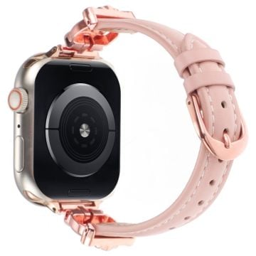 Apple Watch Series 41mm - 40mm - 38mm klockarmband - Roséguld / Rosa