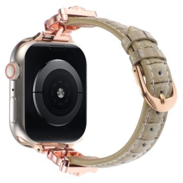 Apple Watch Series 41mm - 40mm - 38mm Klockarmband Bamboo Textured - Roséguld / Roséguld