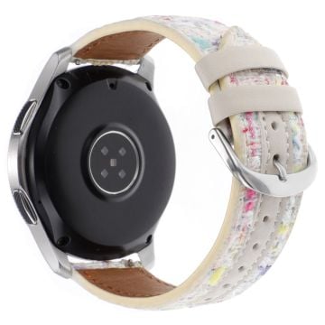 Huawei Watch GT 5 46mm / Watch 4 / 4 Pro ersättningsarmband 22mm Woolen+PU klockarmband - Stjärnljus