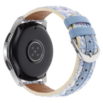 Huawei Watch GT 5 46mm / Watch 4 / 4 Pro ersättningsarmband 22mm Woolen+PU klockarmband - Blå