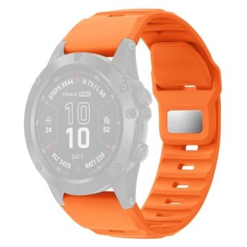 26 mm silikonarmband Garmin Fenix 8 51 mm / Enduro 3 / Enduro 2 Quick Release klockarmband - Orange