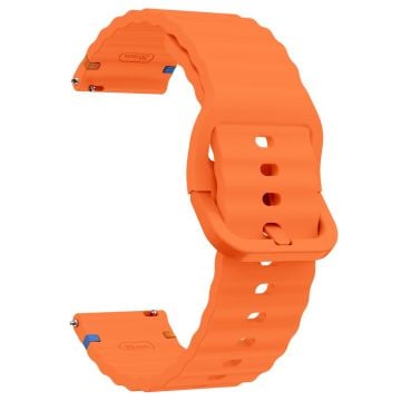 22 mm silikonarmband Xiaomi Watch S4 Sport / Redmi Watch 5 Active Wave Design klockarmband - Orange